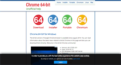Desktop Screenshot of chrome64bit.com